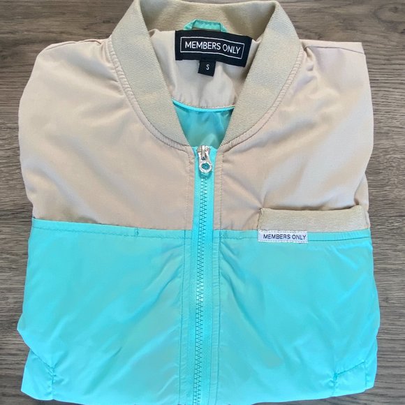 Members Only Two-Tone Bomber Jacket Sz.S(Womens) - Picture 2 of 6